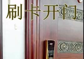 虹宇無(wú)鎖孔智能門刷卡開門演示